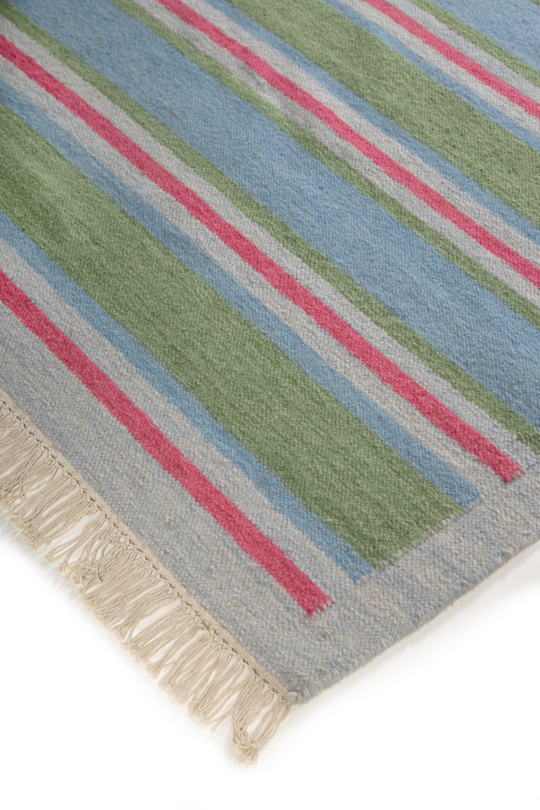 Coastal Breeze close-up showing the cotton weave and striped pattern
