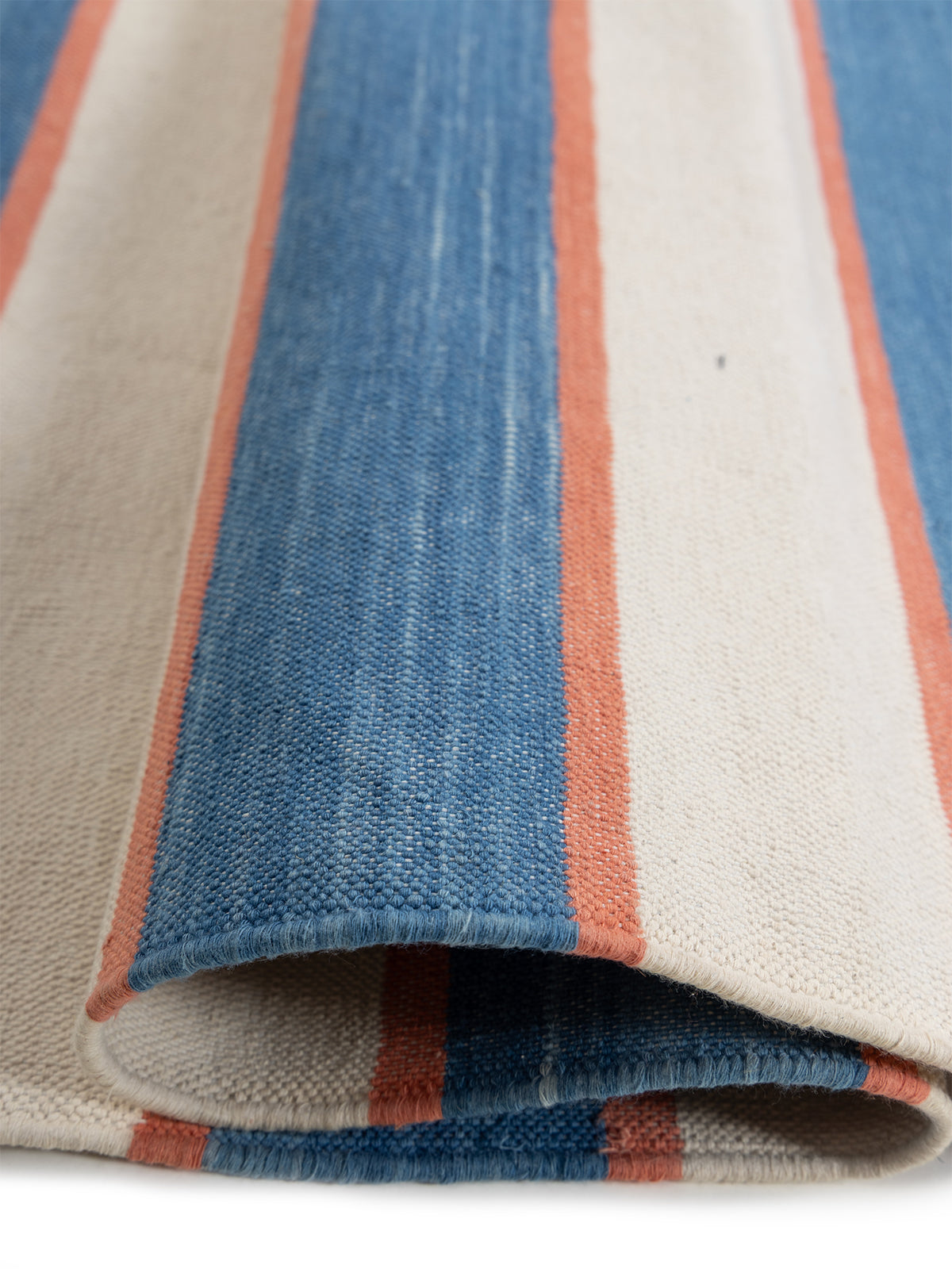 Coastal Breeze Dhurrie - additional product view showing the cotton rug