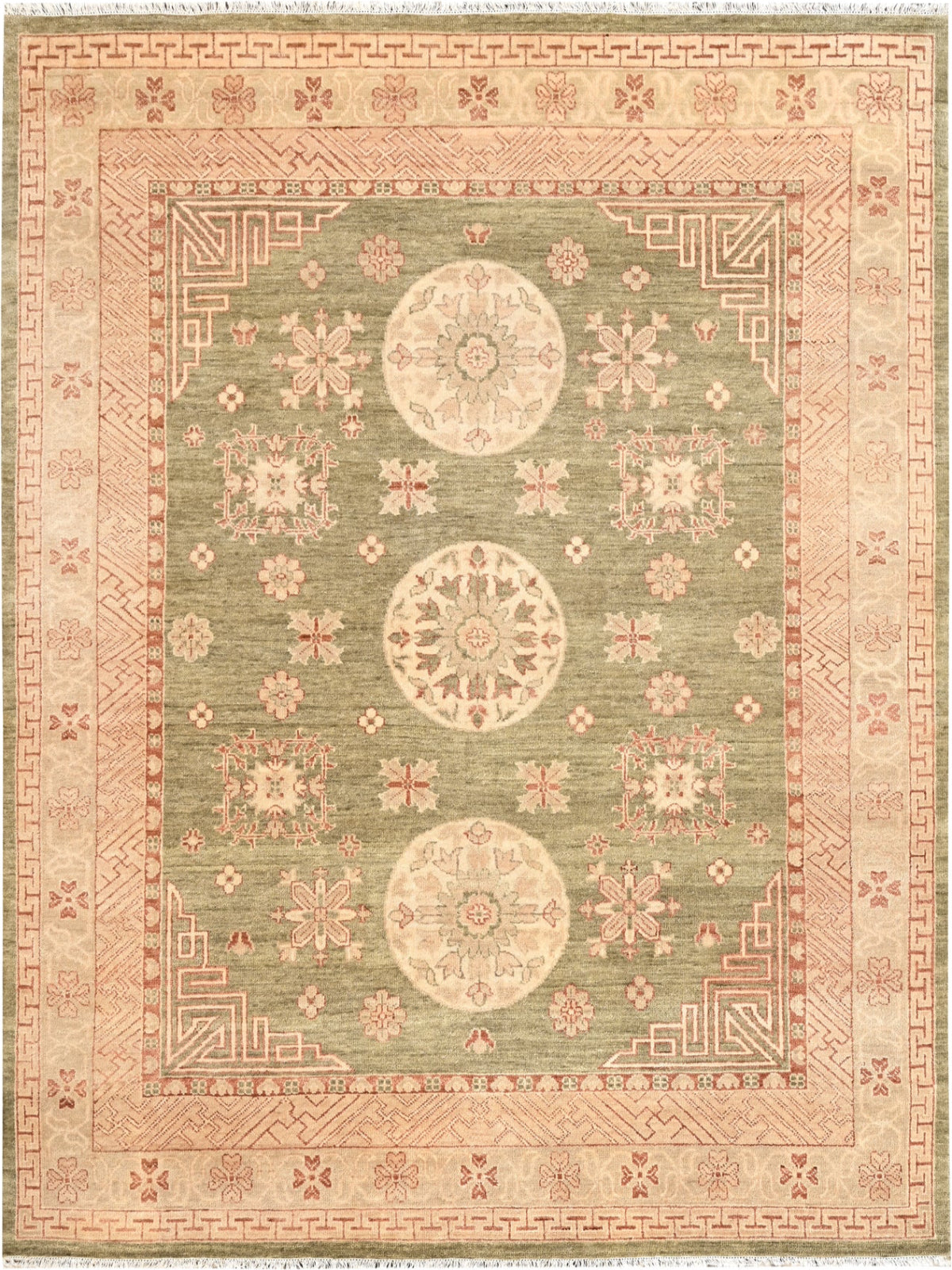 Darbar Elara nz wool rug in blue tones