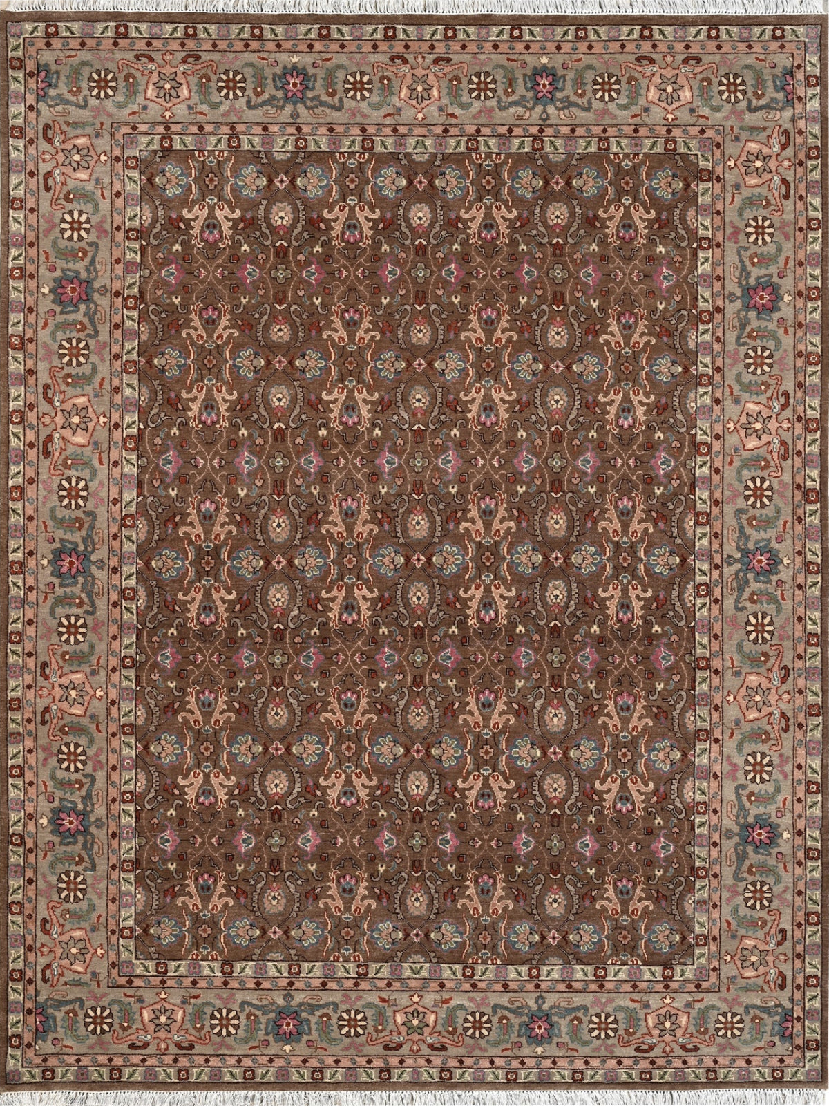 Darbar Farah nz wool rug in red tones