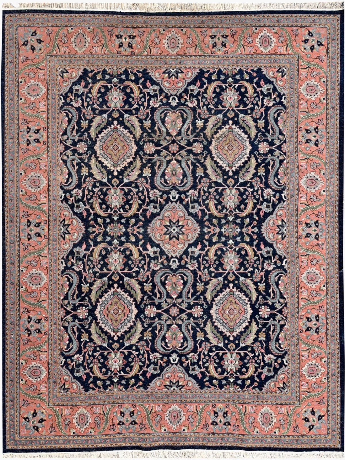 Darbar Inaya nz wool rug in multicoloured tones
