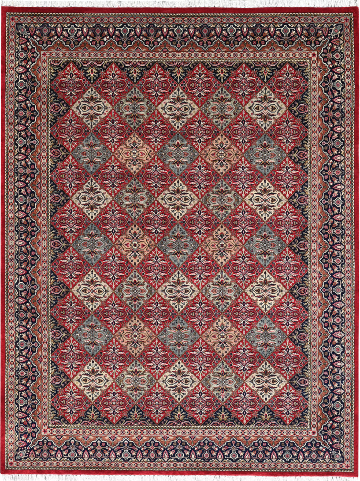 Darbar Lila nz wool rug in pink tones