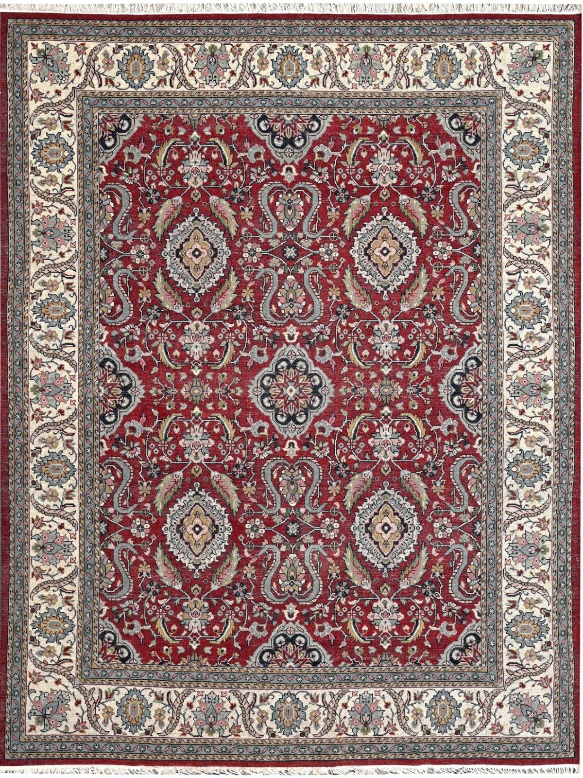 Darbar Maia nz wool rug in green tones