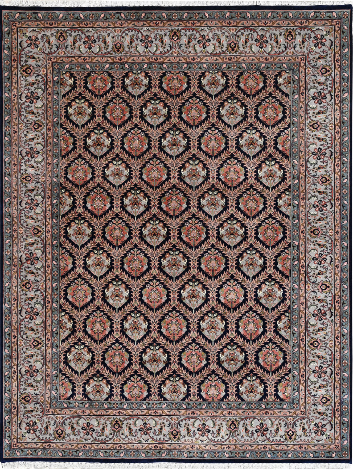 Darbar Nysa nz wool rug in pink tones