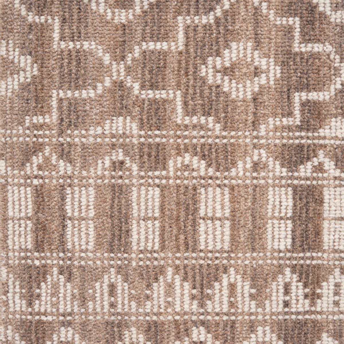 Earth Glyphs : Coptic Sands wool rug product view in neutral tones