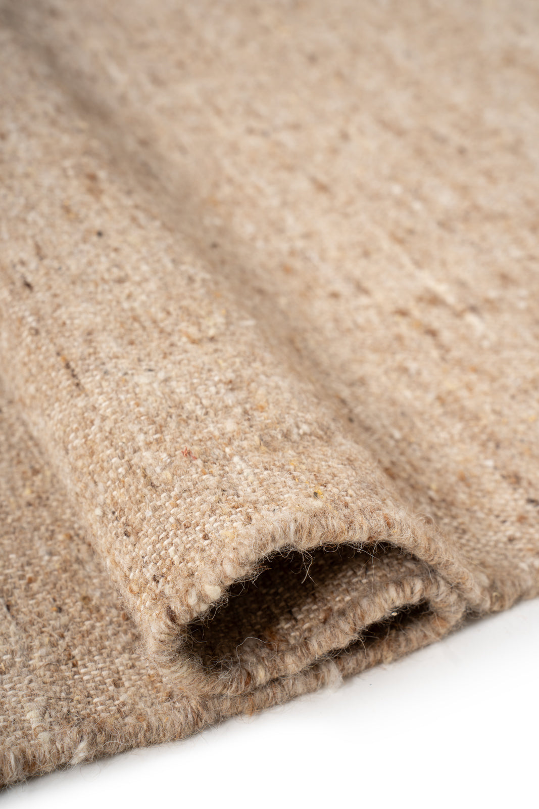 Earthen Essence Beige Wool Rug - additional product view showing the wool rug