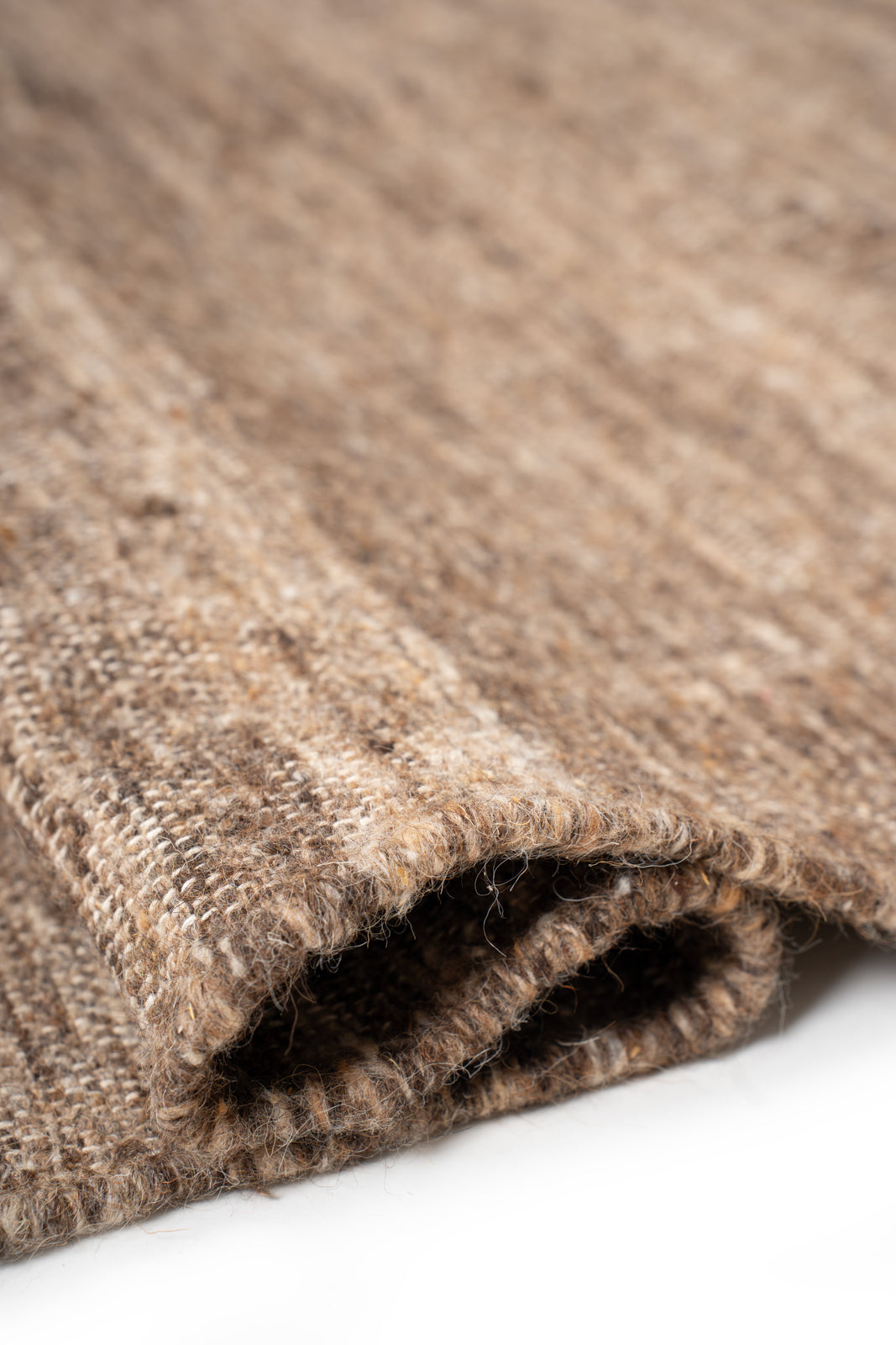 Earthen Essence Brown Wool Rug - additional product view showing the wool rug