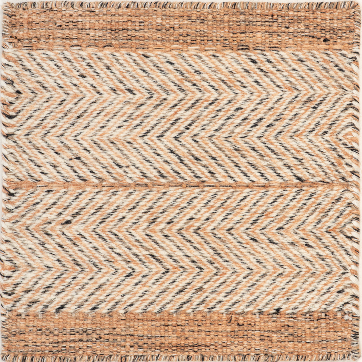 Eira : Ember Rust wool rug in brown tones