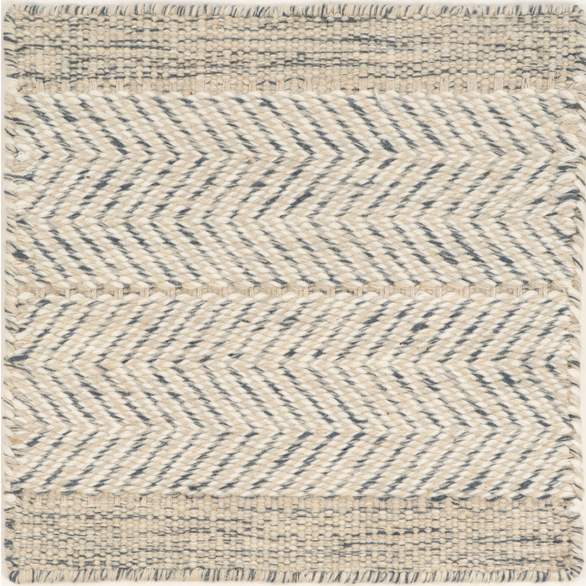Eira : Stone Mist wool rug in grey tones