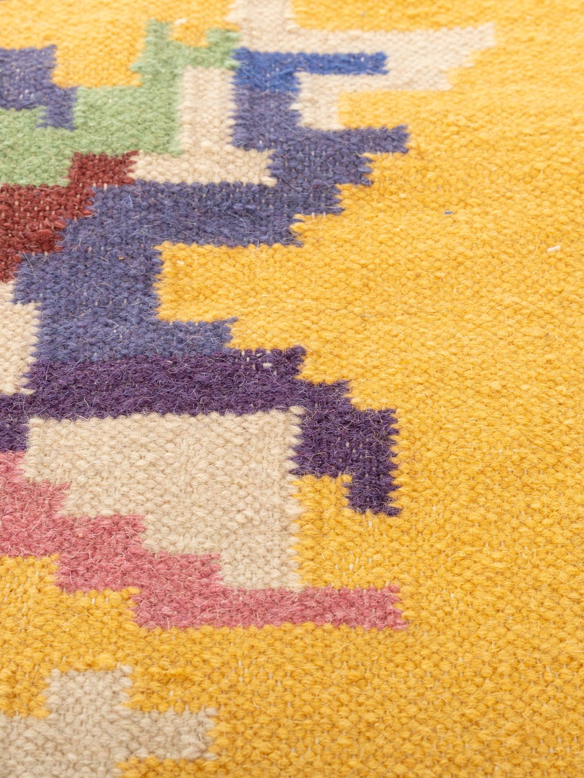 Floral Fiesta Tapestry Rug - additional product view showing the wool rug