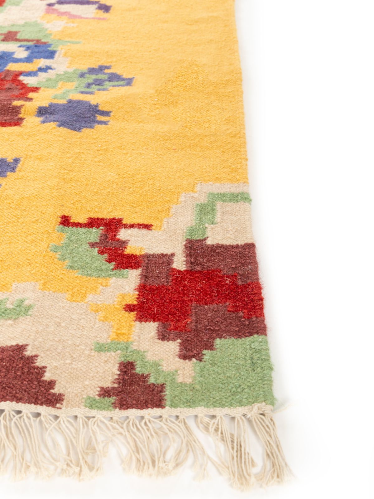 Floral Fiesta Tapestry Rug - additional product view showing the wool rug