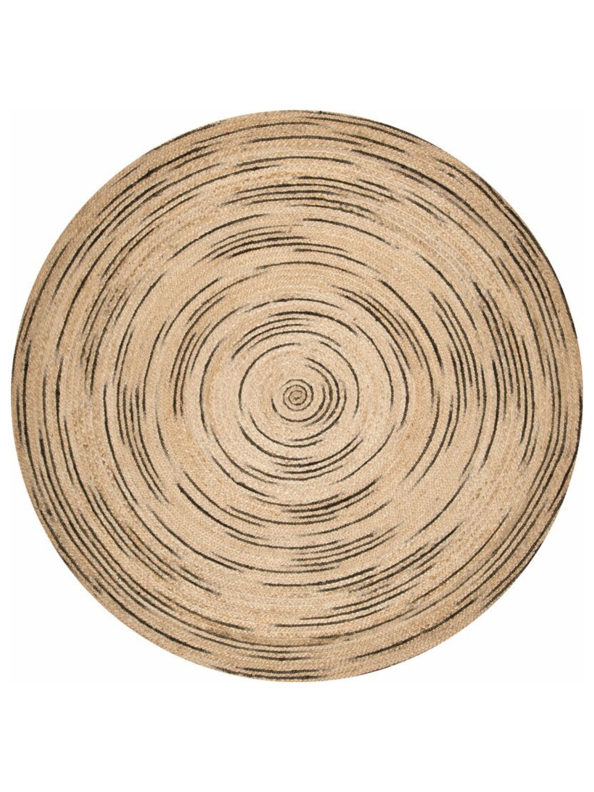 Gafsa round jute rug jute rug in neutral tones
