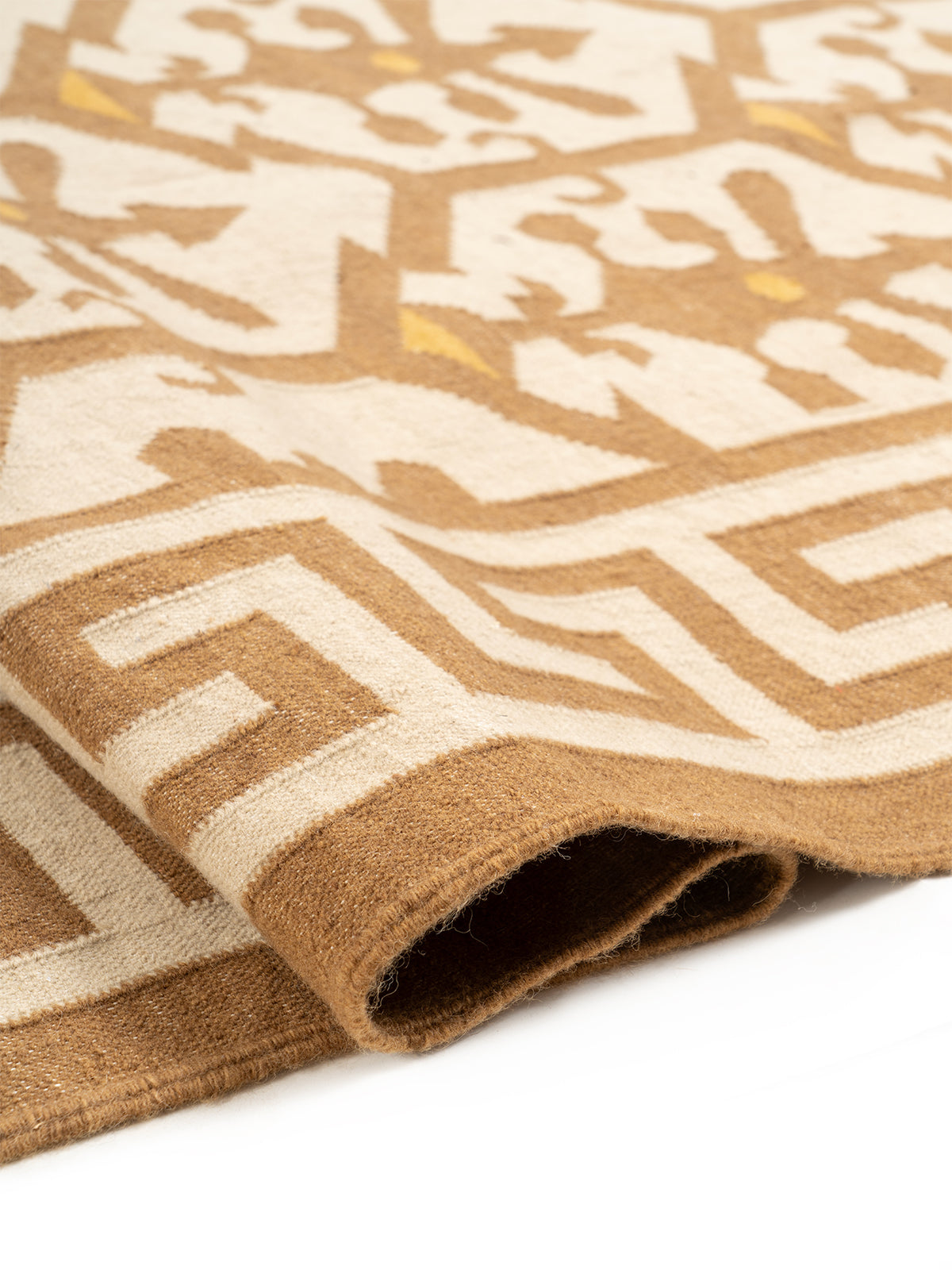 Golden Greek Vine Legacy - additional product view showing the wool rug