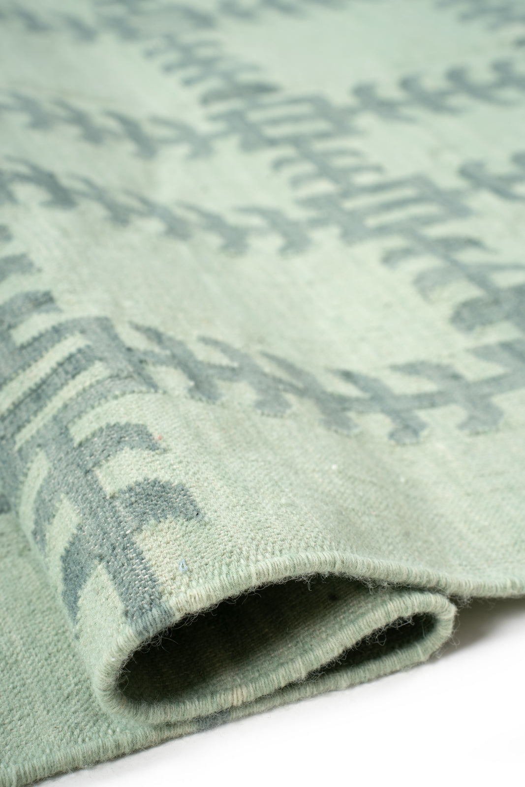 Gridline Flatweave Rug - additional product view showing the  rug