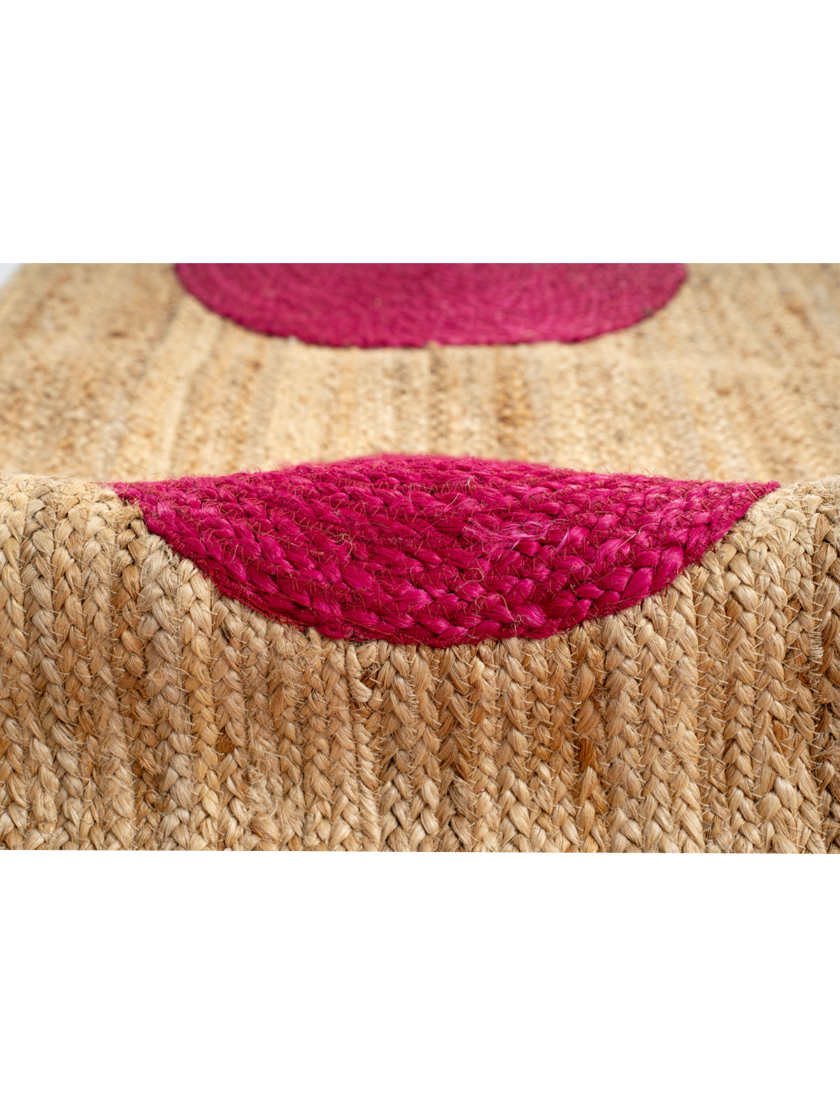 Gweru braided runner rug close-up showing the cotton weave and texture surface