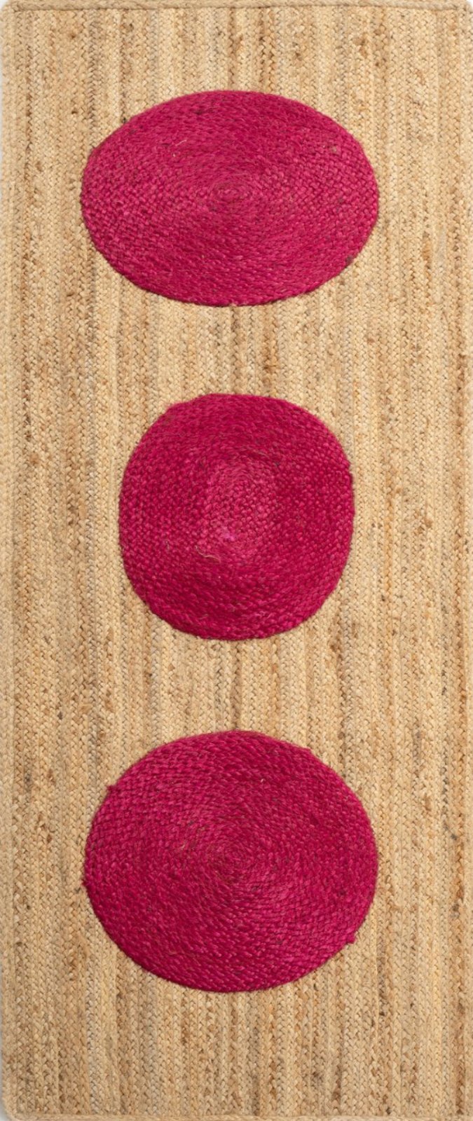 Gweru braided runner rug in cotton