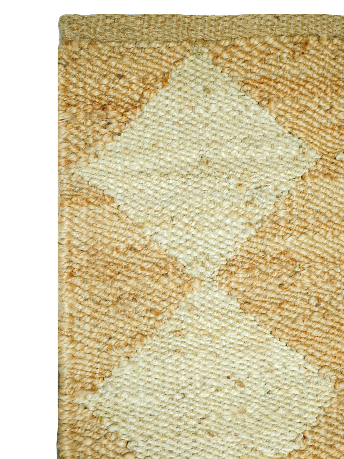 Hampton Harlequin Handwoven Hemp Rug hemp rug styled in a living room interior