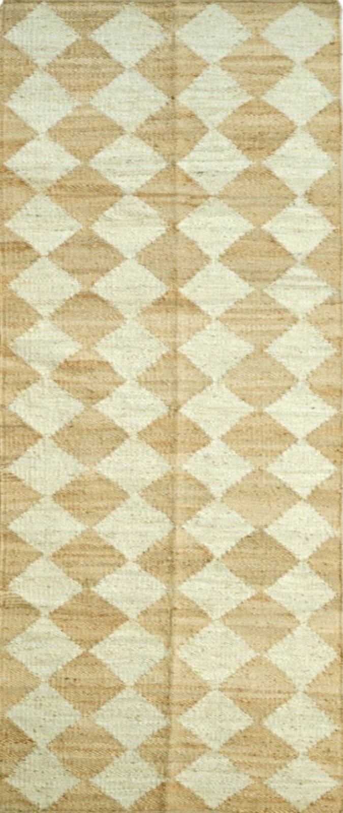Hampton Harlequin Handwoven Hemp Runner in hemp
