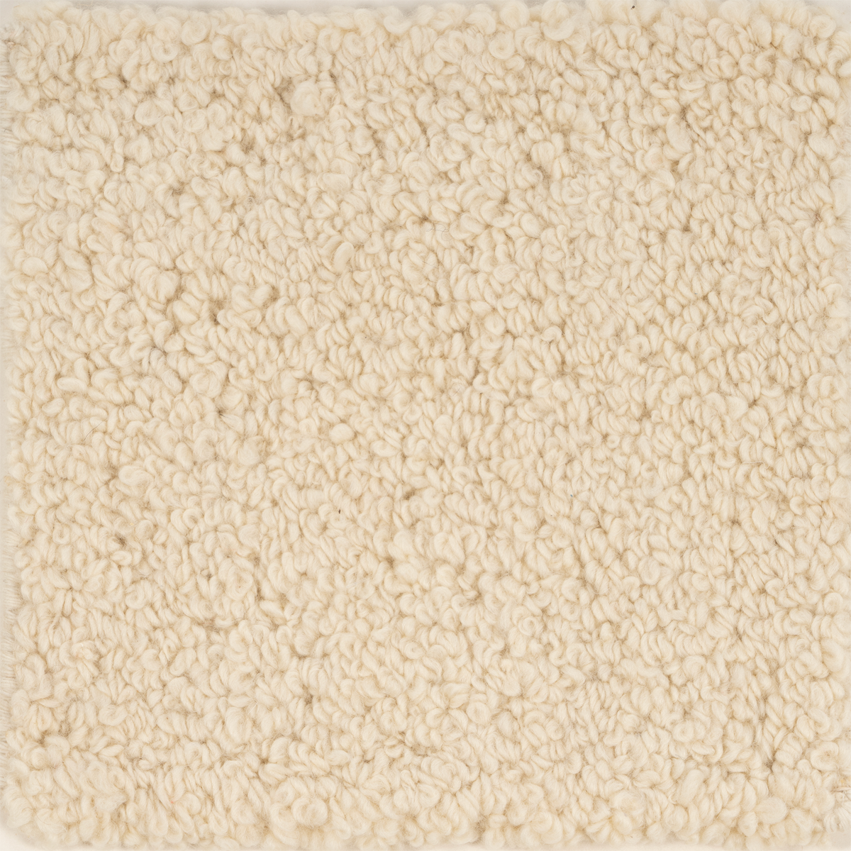 Ivory Boucle boucle yarn rug in neutral tones