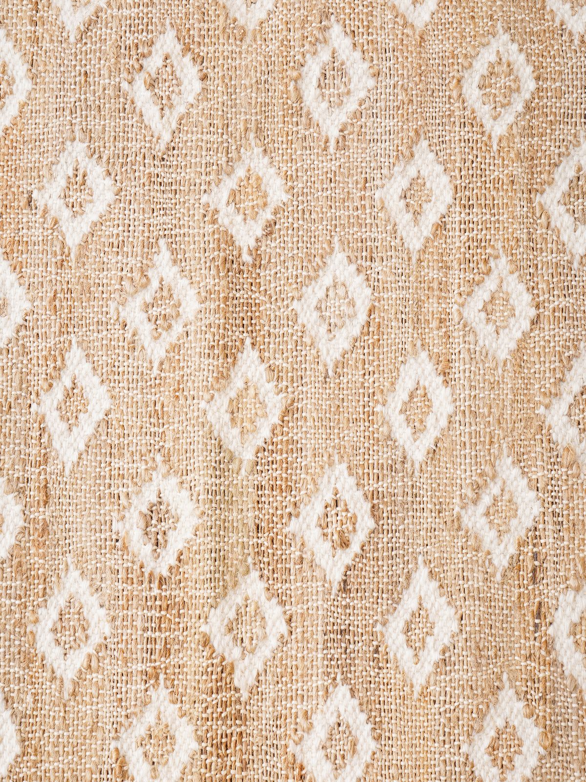 Ivory Diamond Sparkle Jute Rug - additional product view showing the jute rug