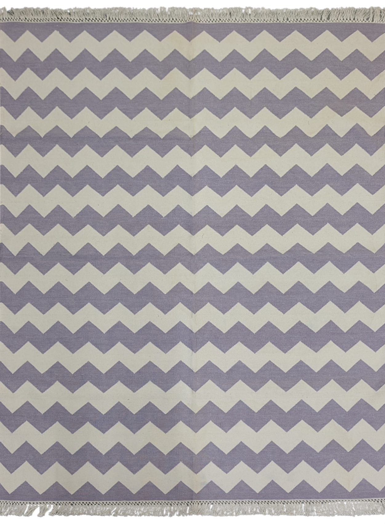 Amethyst Zigzag Cotton Rug