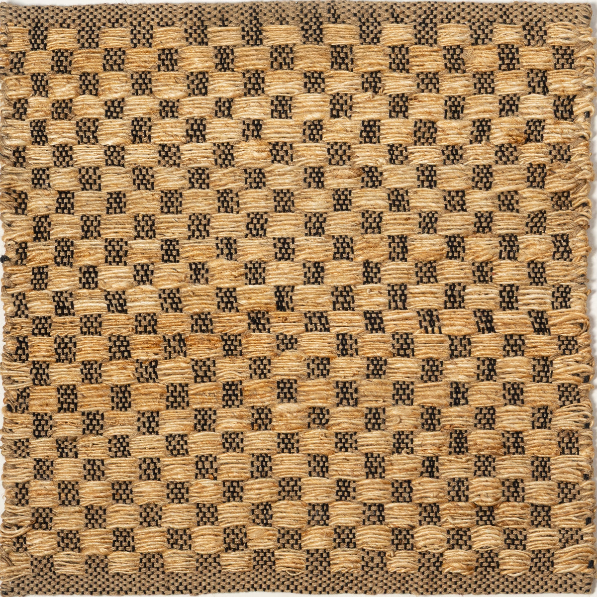 Jute Hollow jute rug in yellow tones