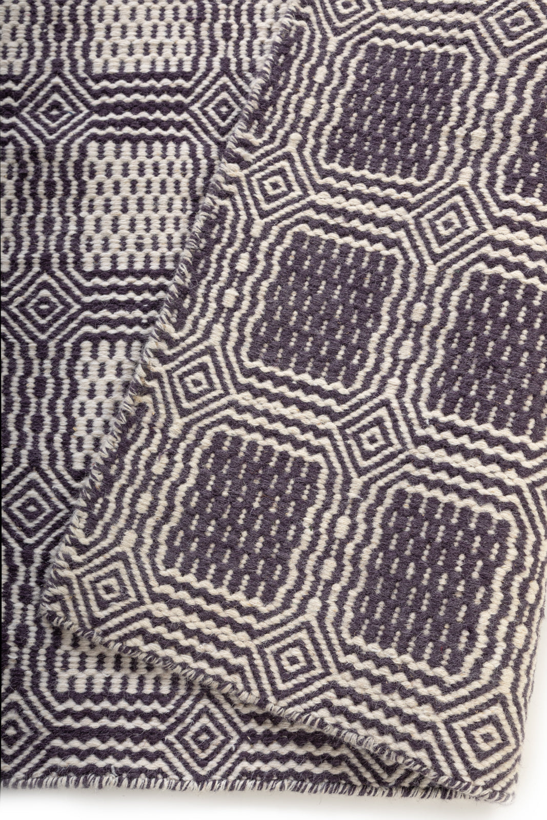 Kentmere Wool Flatweave detail showing the textured wool surface and finishing
