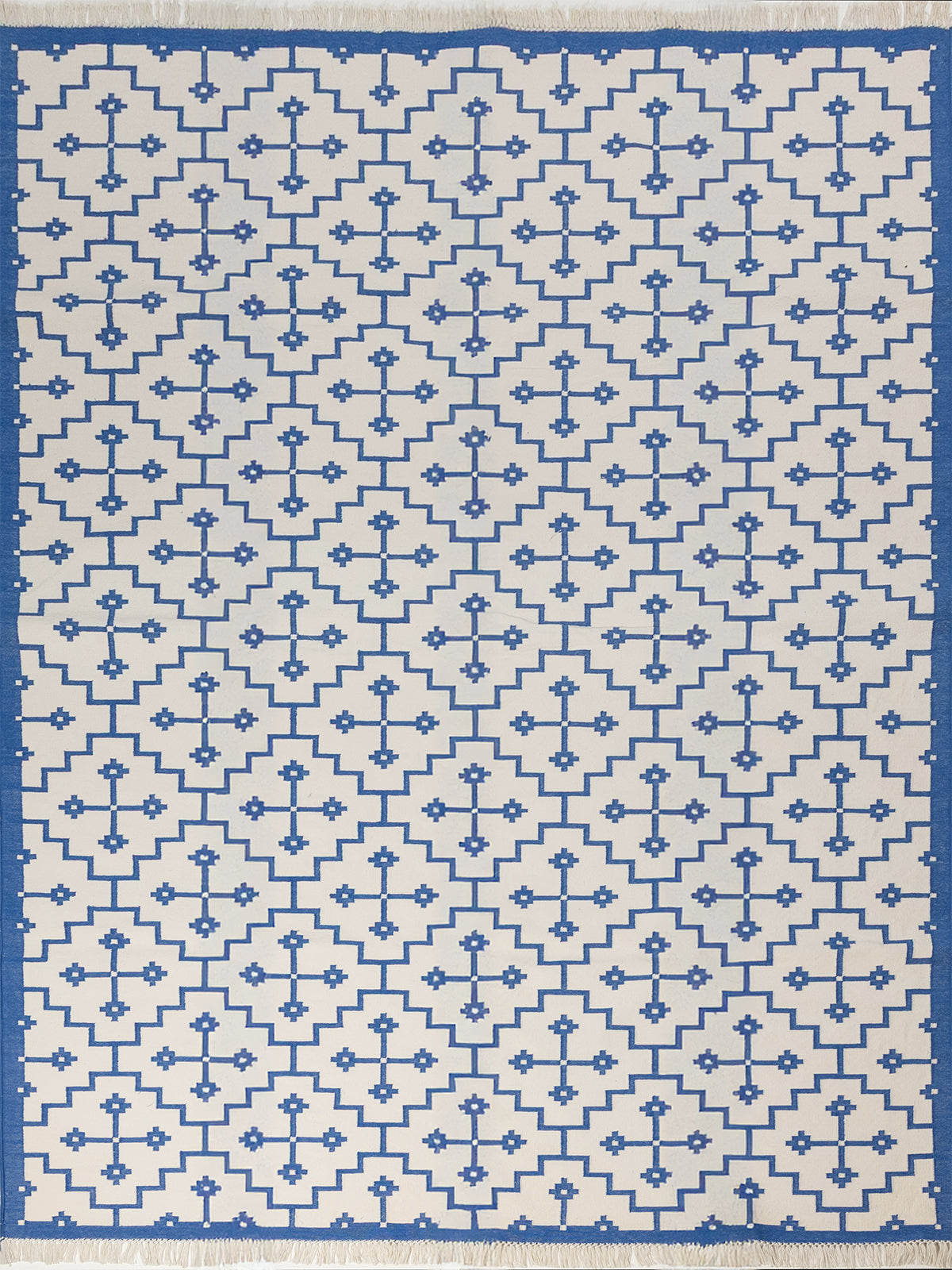 Labyrinth Weave Rug cotton rug in neutral tones