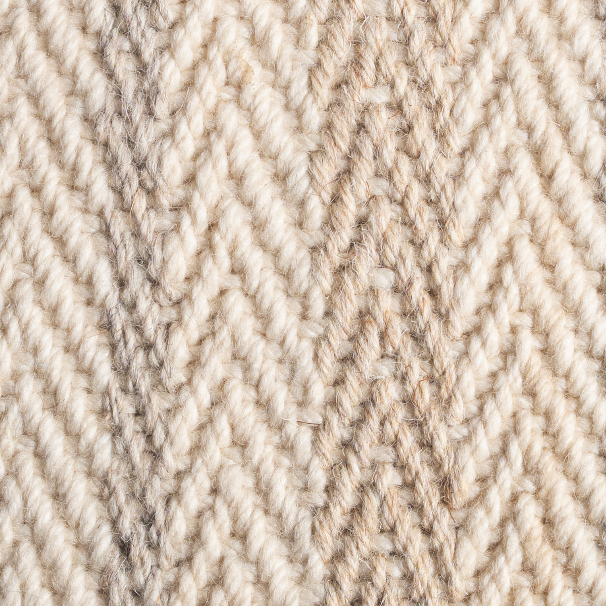 Lakeland Herringbone close-up showing the wool weave and striped pattern