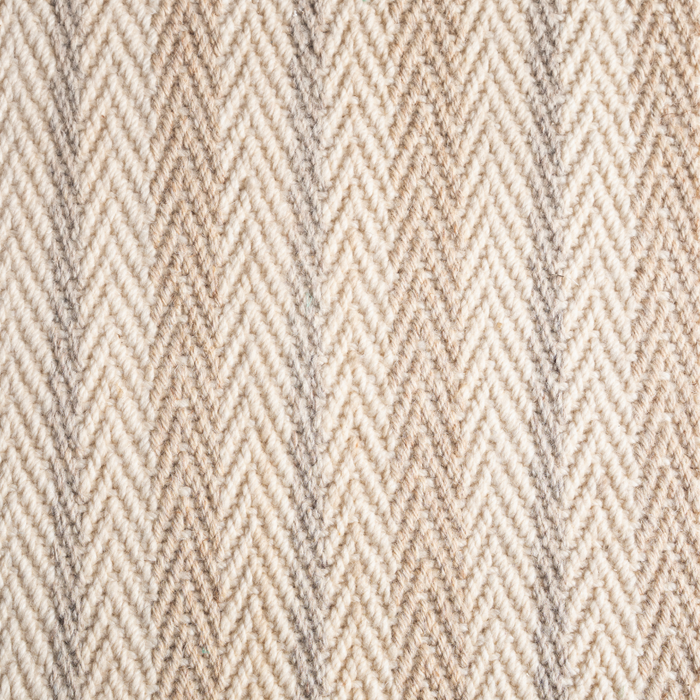 Lakeland Herringbone | Herringbone Neutral Wool Rug - Aarohana Home