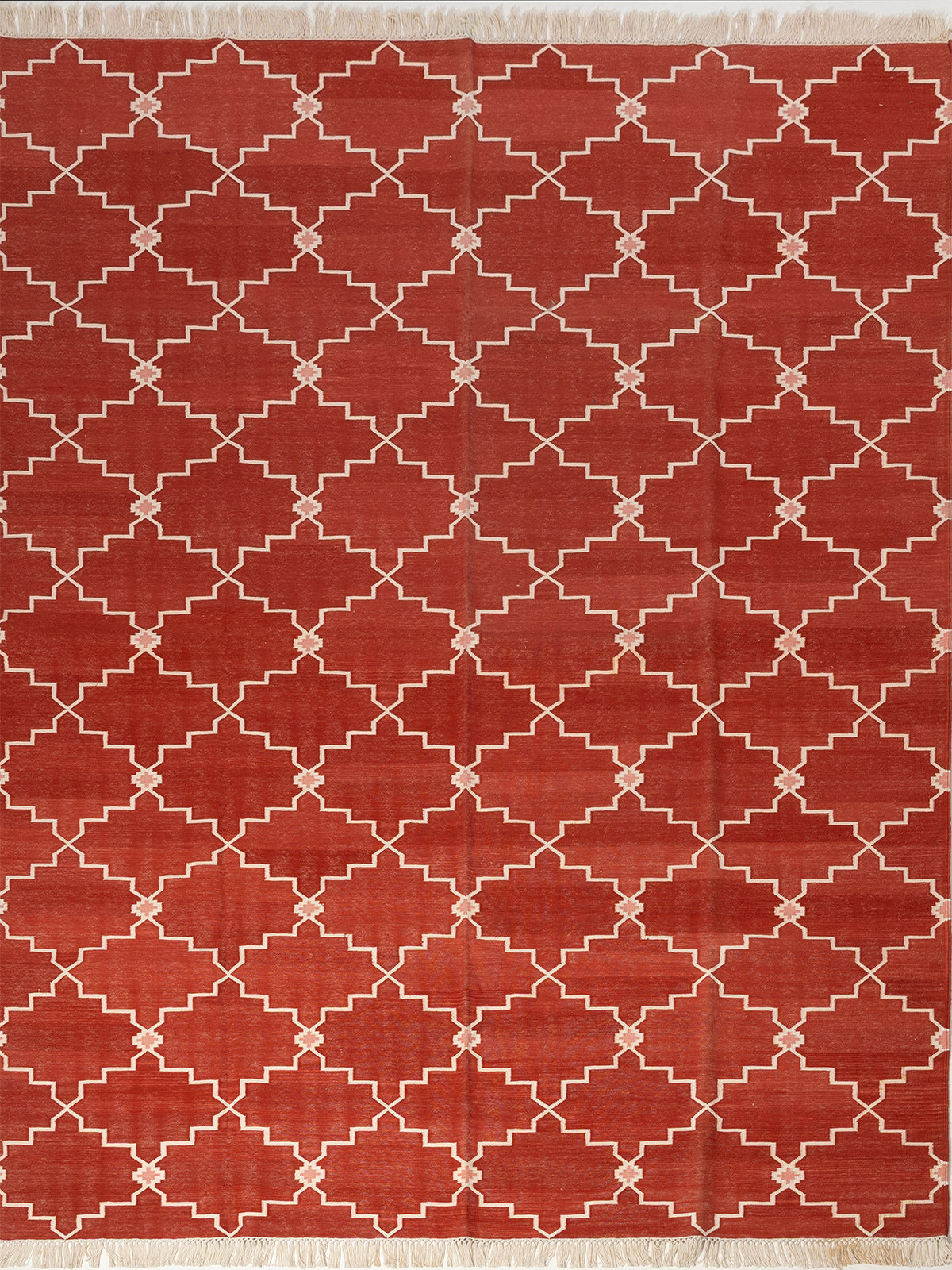 Lattice Haven Rug jute rug in neutral tones