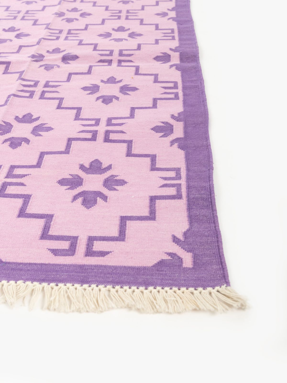 Lilac Majesty - additional product view showing the cotton rug