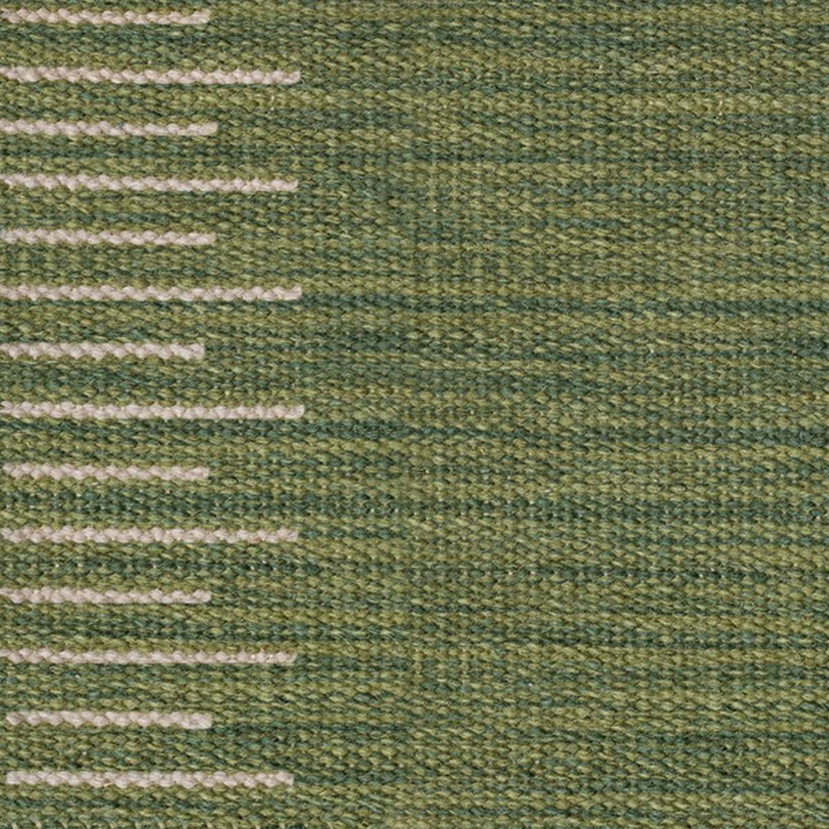 Linear Grid : Sage Meridian close-up weave detail showing the wool surface
