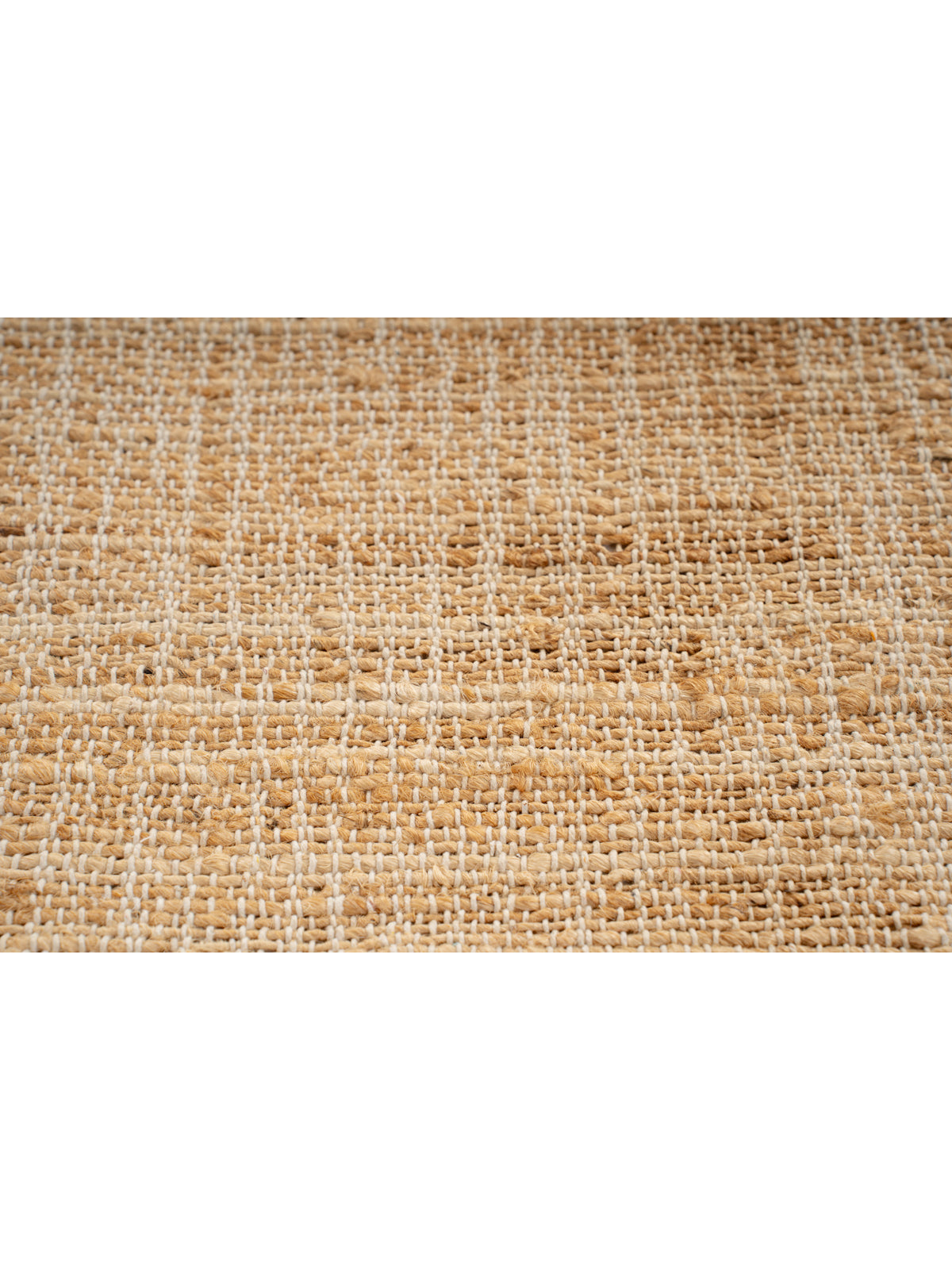 Lira Scalloped Jute Rug-White - additional product view showing the jute rug