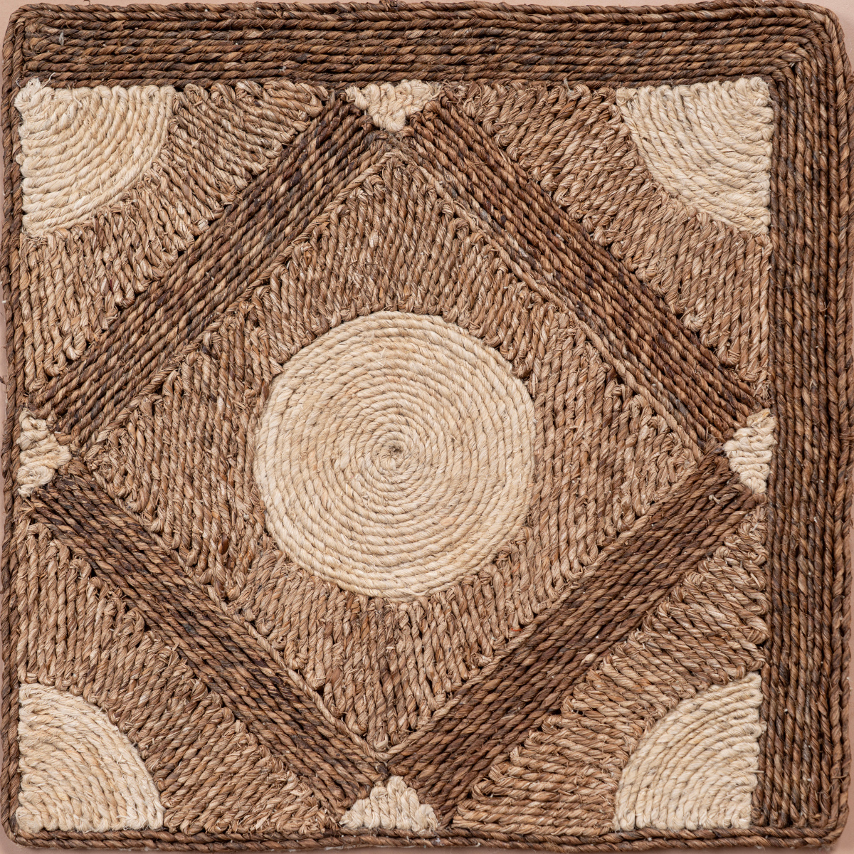 Looma : Amara mixed fibre rug product view in neutral tones