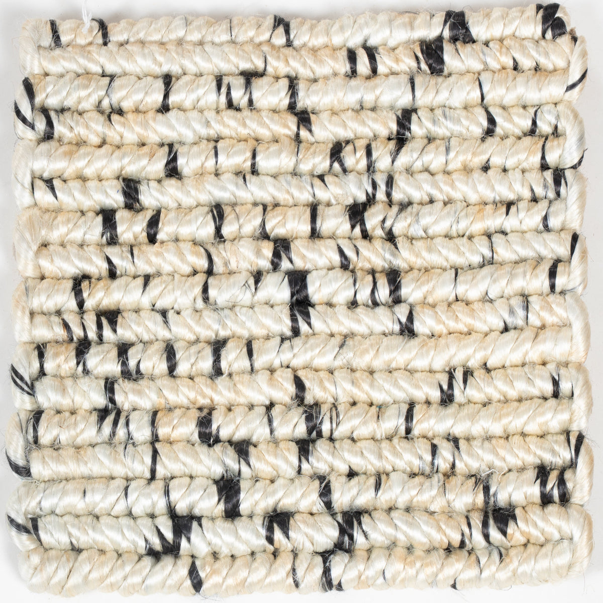 Looma : Dash mixed fibre rug in neutral tones