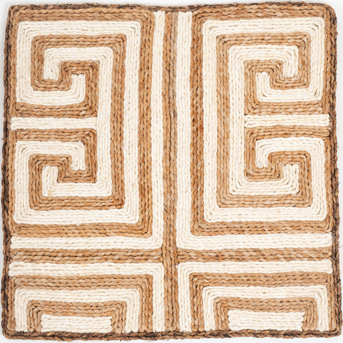 Looma : Ghera mixed fibre rug in neutral tones