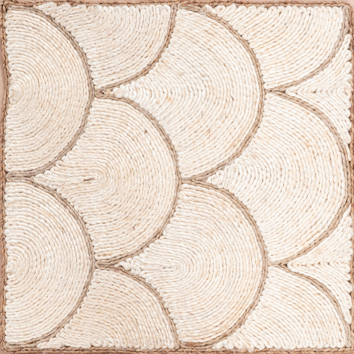 Looma : Hansa mixed fibre rug product view in neutral tones