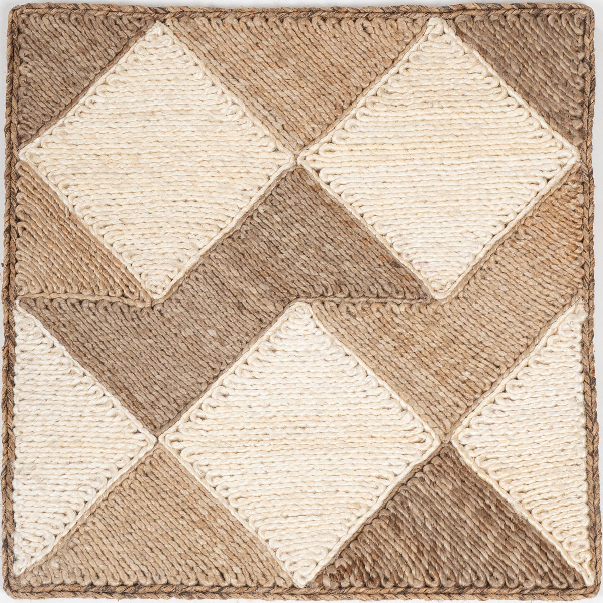 Looma : Heer mixed fibre rug in neutral tones