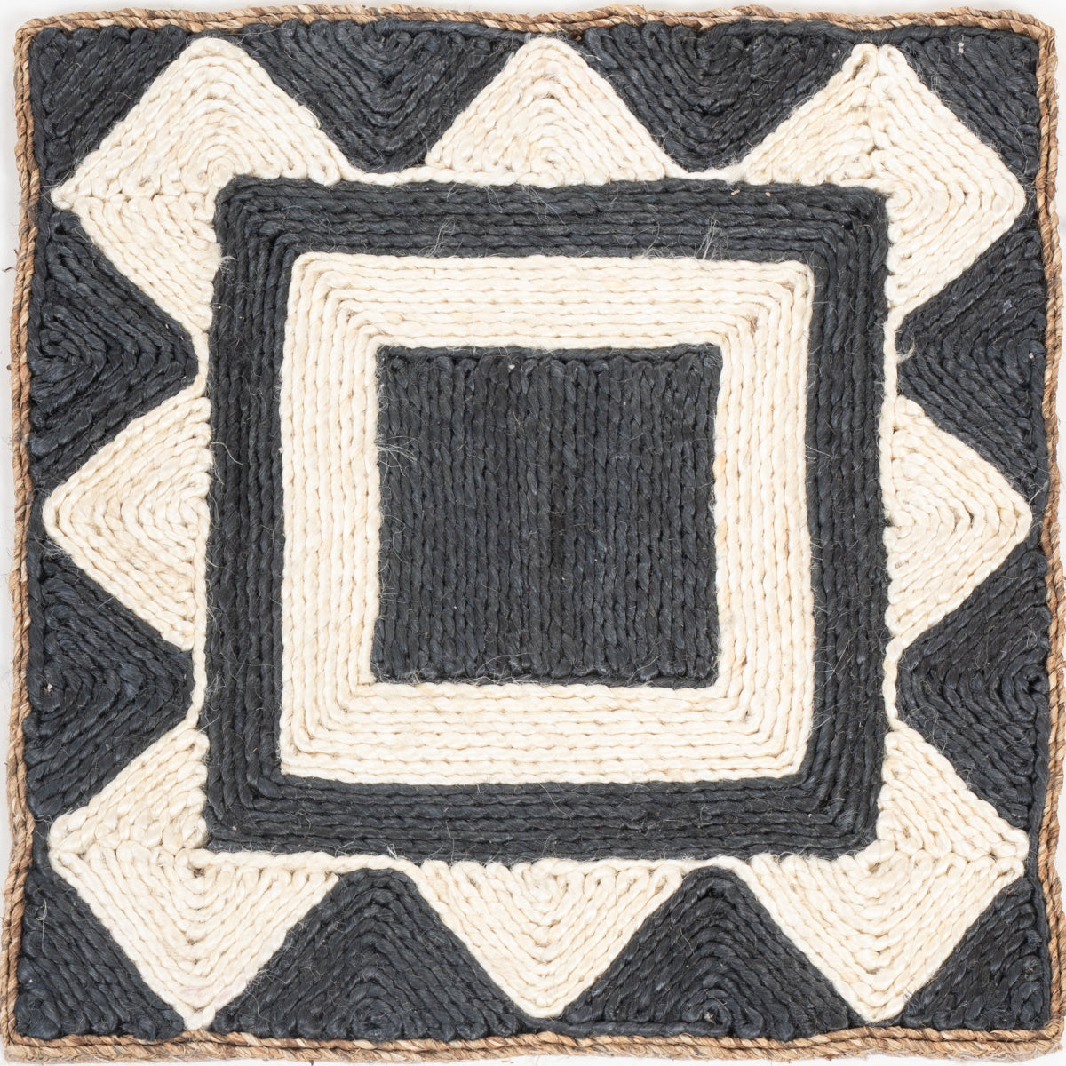 Looma : Kaksh mixed fibre rug in neutral tones