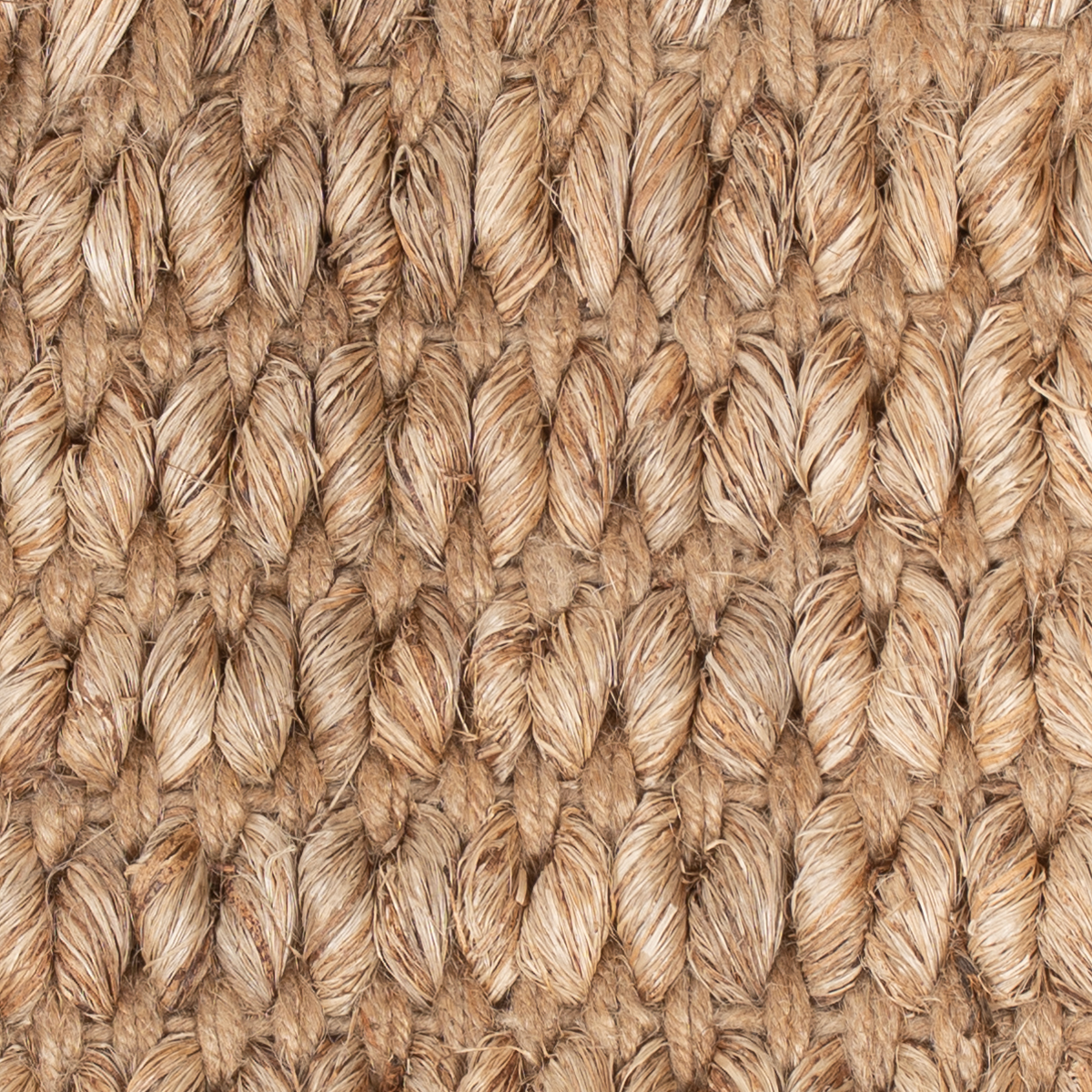 Looma : Knot close-up showing the mixed fibre weave and surface texture