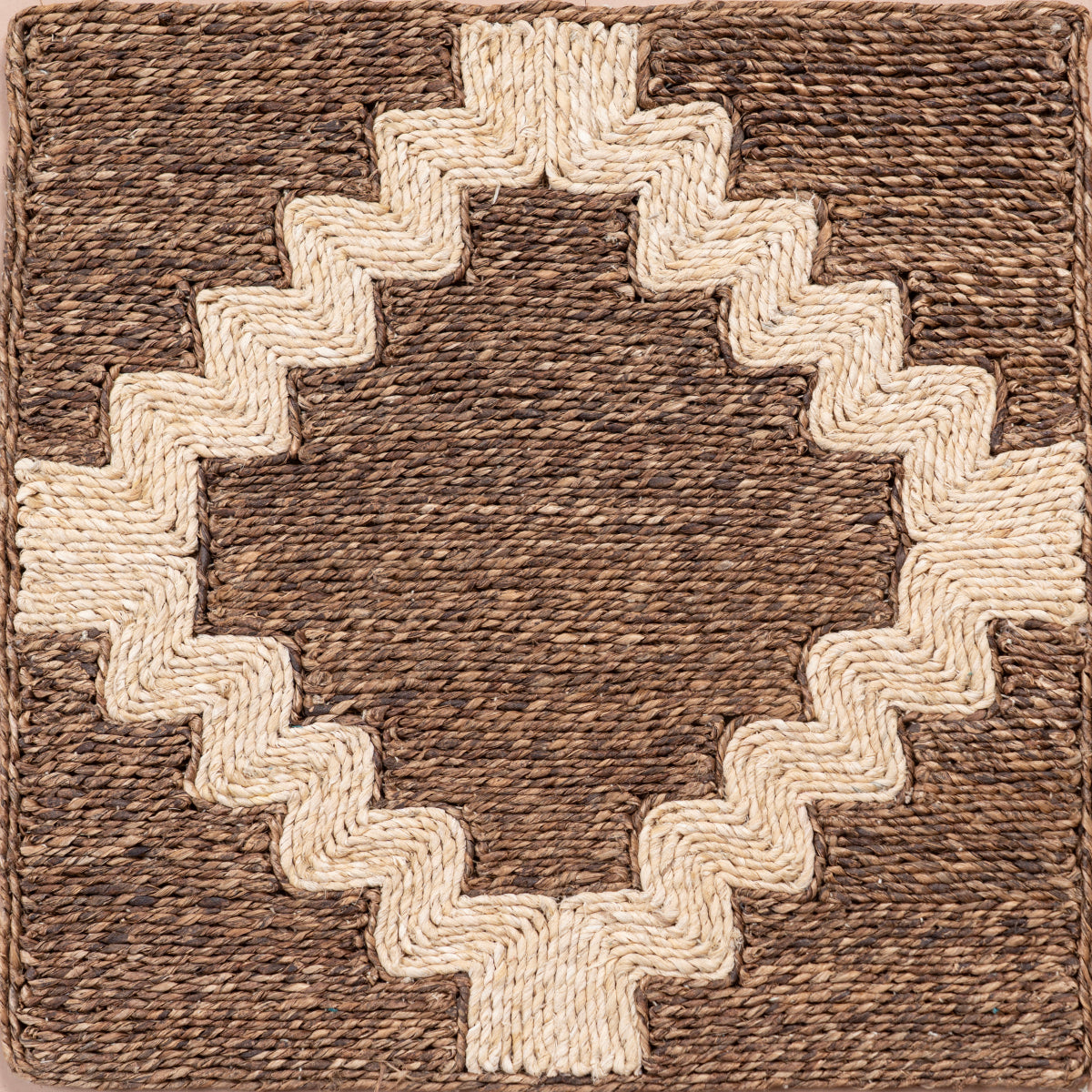 Looma : Lahar mixed fibre rug product view in neutral tones