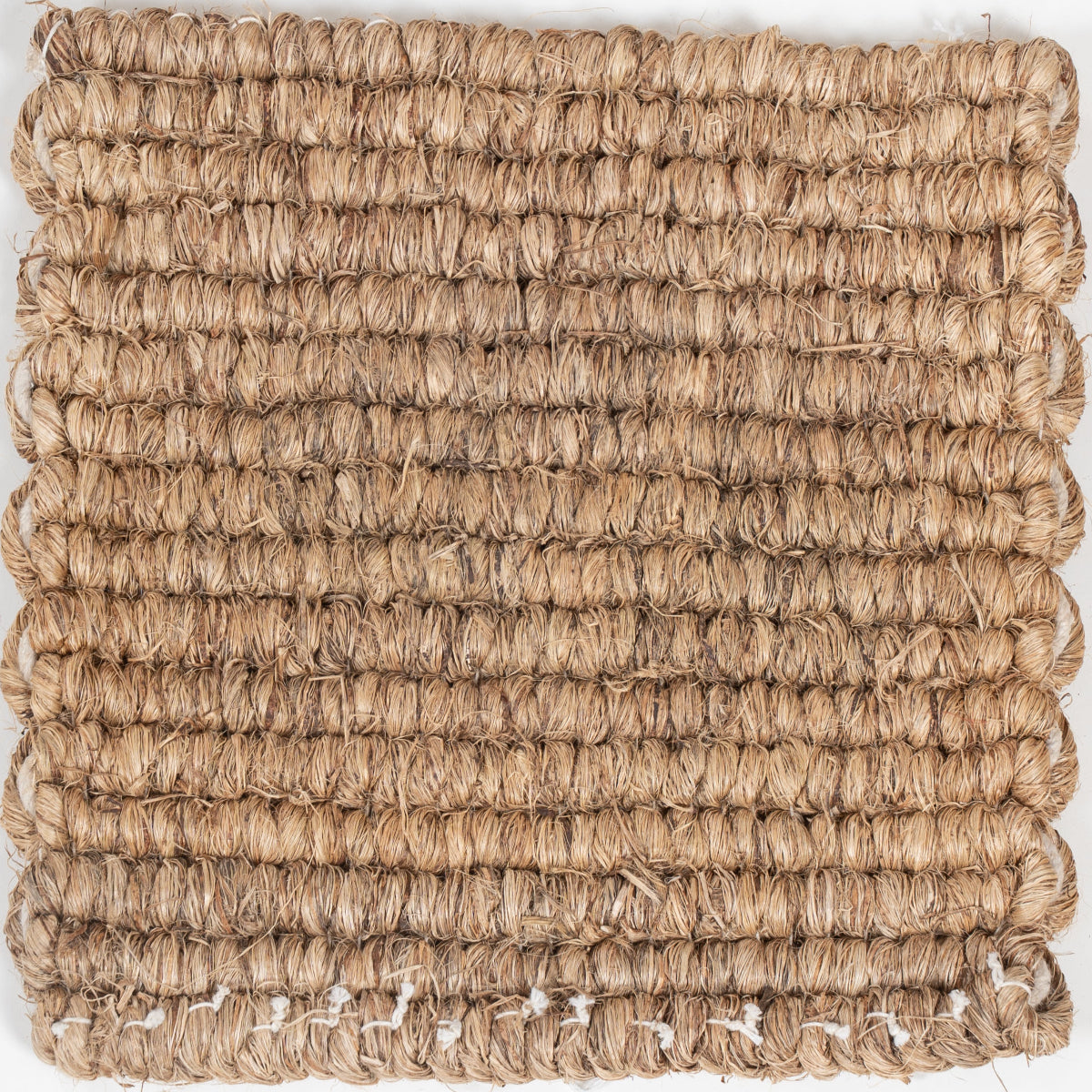 Looma : Line mixed fibre rug in neutral tones