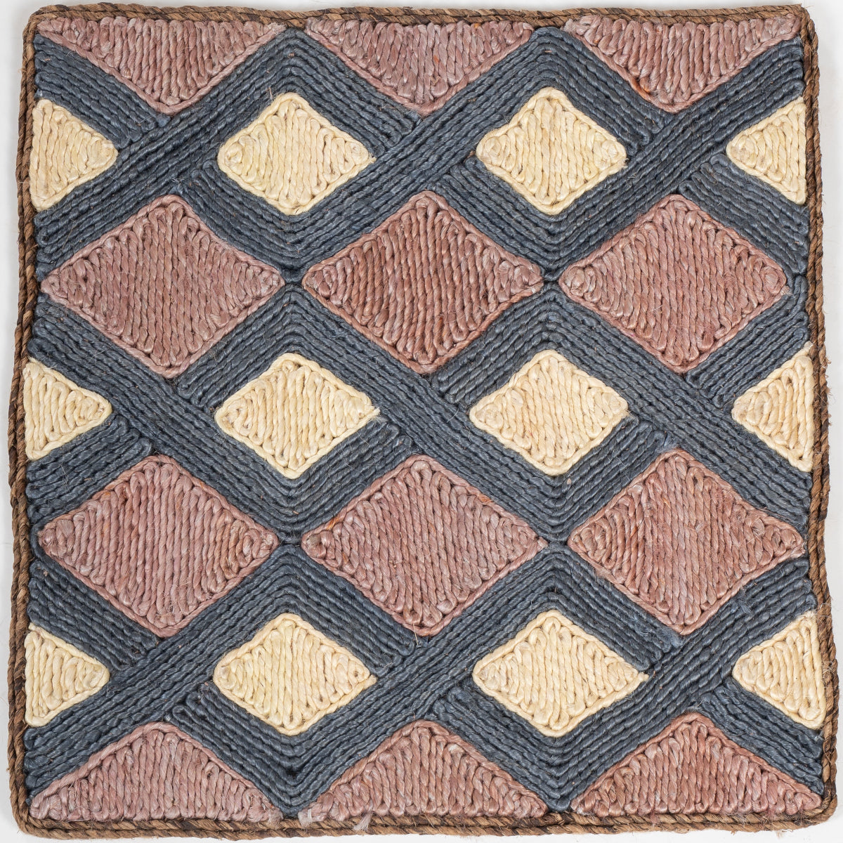 Looma : Mehal mixed fibre rug in multicoloured tones
