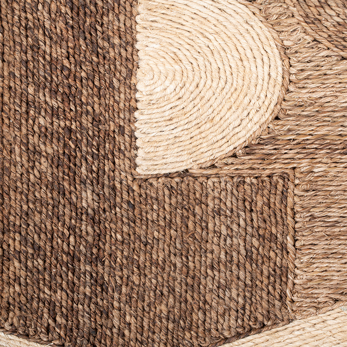 Looma : Naksha close-up weave detail showing the mixed fibre surface