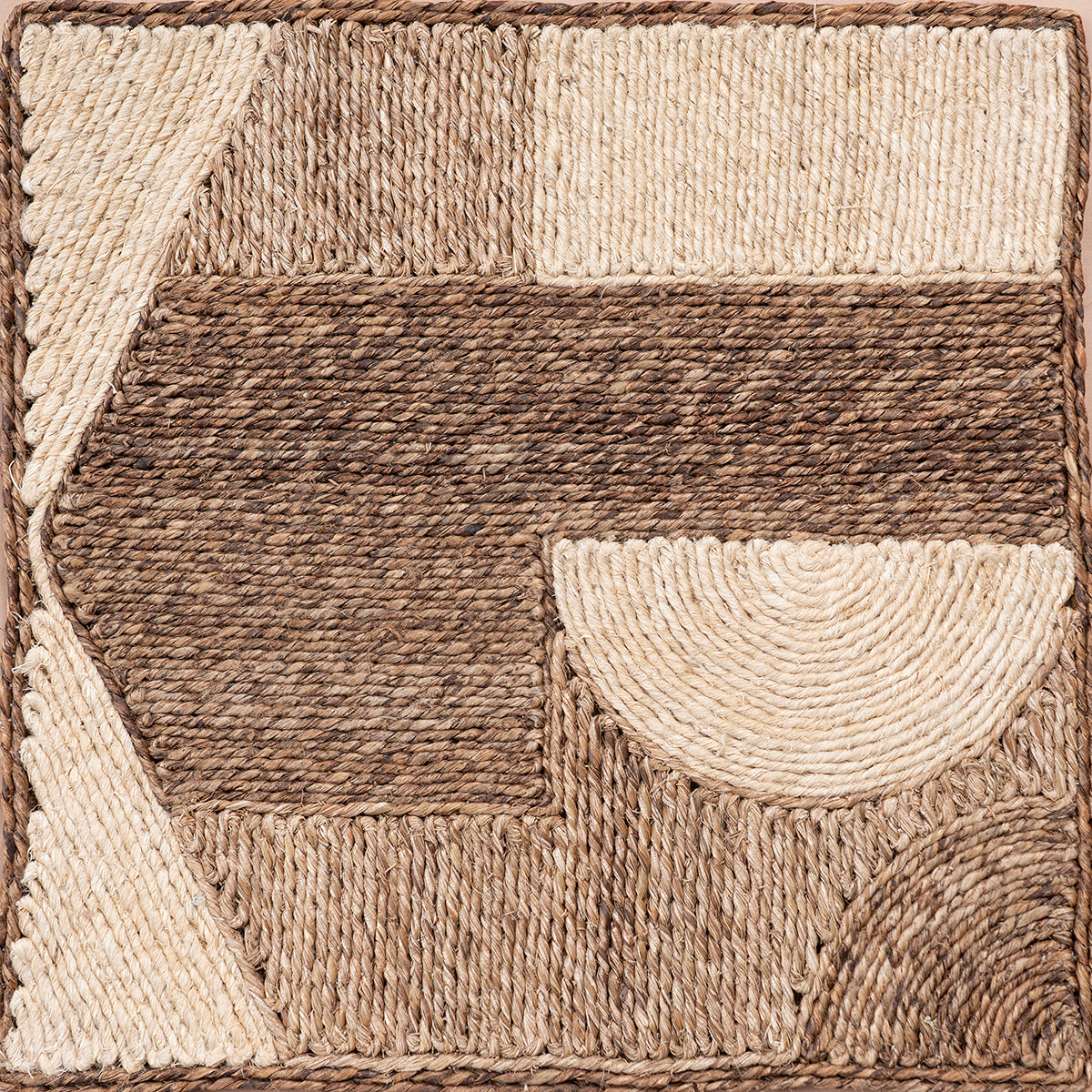 Looma : Naksha mixed fibre rug product view in neutral tones