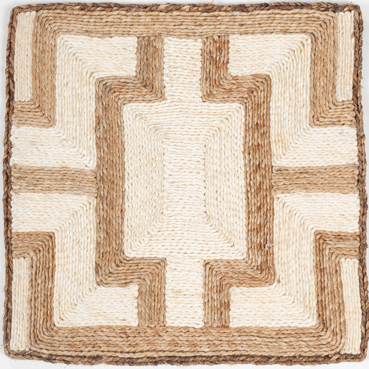 Looma : Takra mixed fibre rug in brown tones