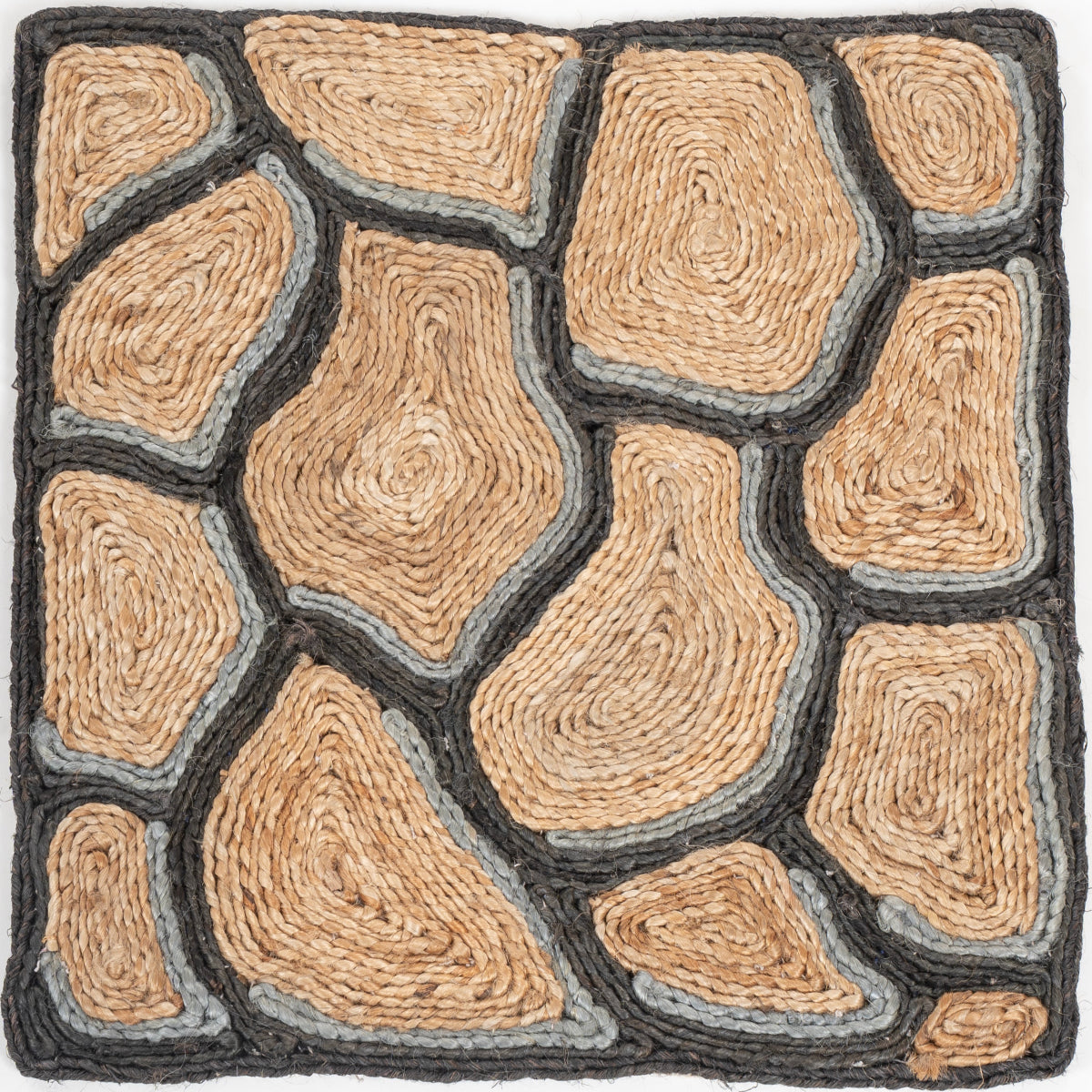 Looma : Thath mixed fibre rug in neutral tones