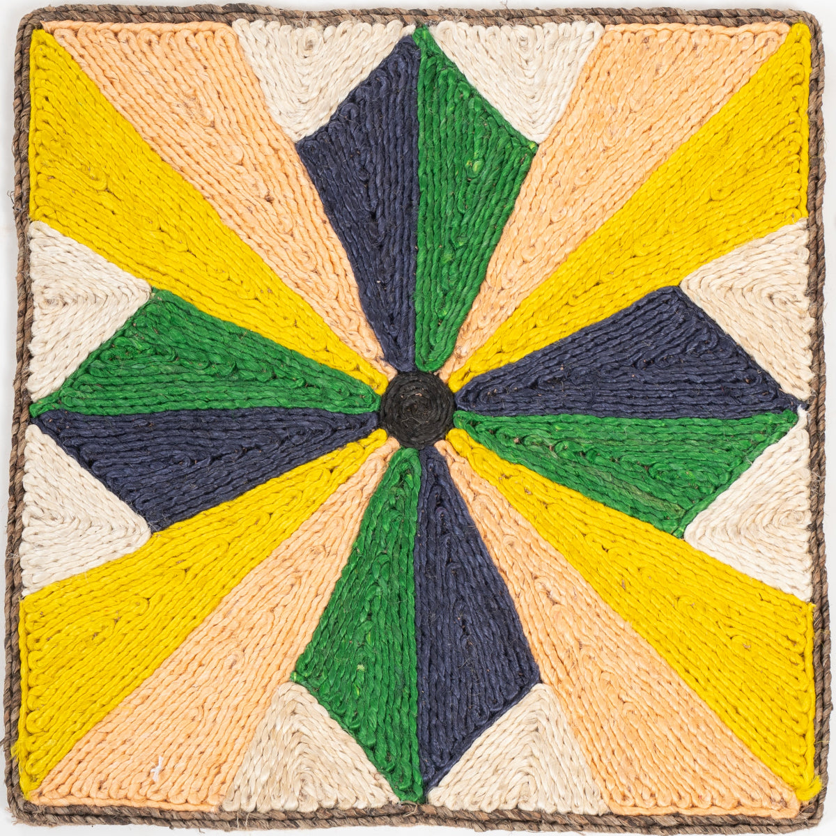 Looma : Zor mixed fibre rug in multicoloured tones
