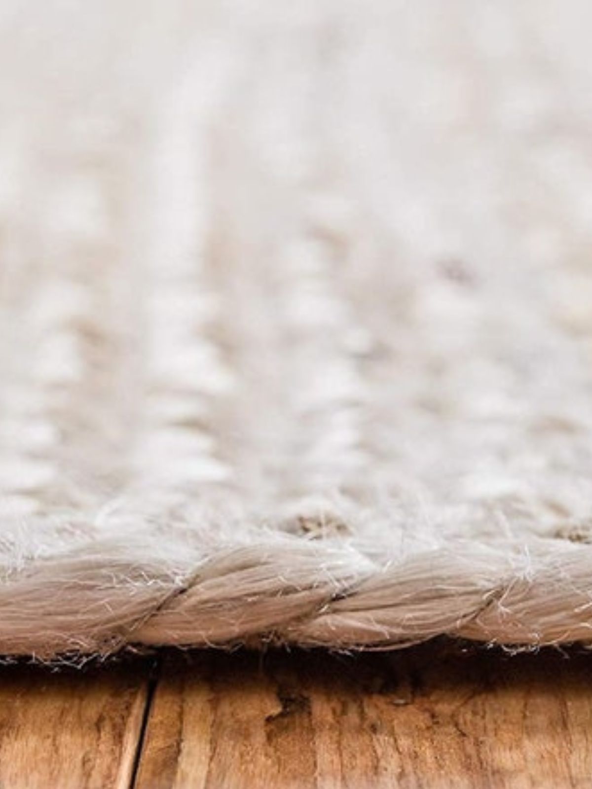 Lusaka Natural Jute Braided Runner-Ivory close-up showing the jute weave and texture surface